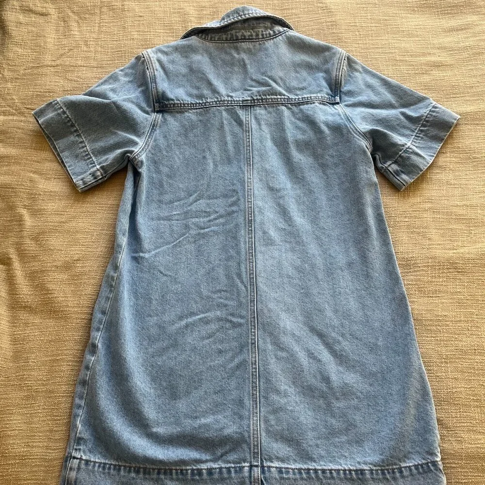 Seed Heritage Denim Button Through Mini Dress (AUS 10/US 6) - Picture 7 of 12